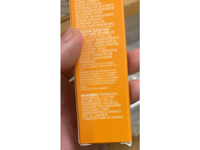 Ps Skin 10% Booster Serum, Vitamin C, 0.84 fl oz/25 mL