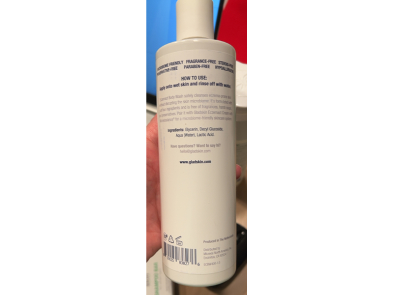 Gladskin Eczemact Body Wash, 13.53 fl oz/400 mL