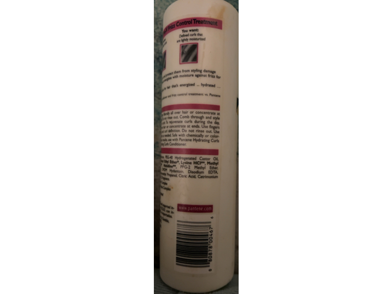 Pantene Pro-V Frizz Control Treatment Curl Reviving, 8.5 fl oz/250 mL