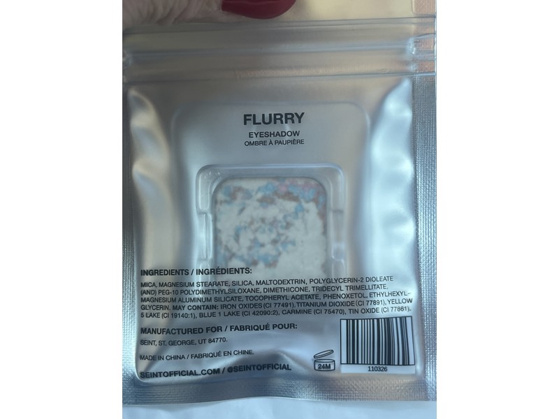Seint Beauty Eyeshadow, Flurry, 2 g