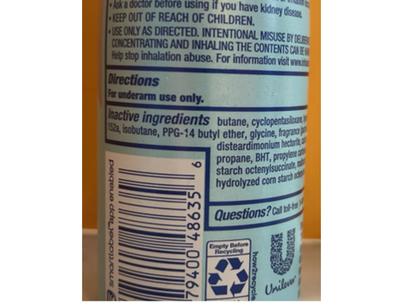 Degree Advanced Motionsense Antiperspirant Deodorant, Lavender & Waterlily, 3.8 oz/107 g