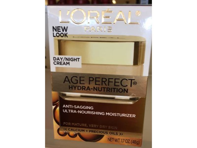 L'Oreal Paris Age Perfect Hydra-Nutrition Anti-Sagging Ultra-Nourishing Moisturizer, Day/Night Cream, 1.7 oz/48 g