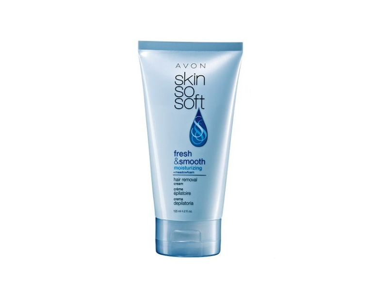 Avon Skin So Soft Fresh & Smooth Moisturizing +Meadowfoam Hair Removal Cream, 4.2 fl oz/125 mL