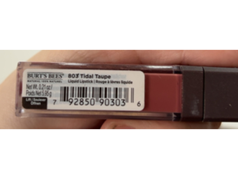 Burt's Bees Liquid Lipstick, 803 Tidal Taupe, 0.21 oz/5.95 g