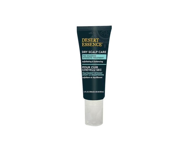 Desert Essence Dry Scalp Care Pre-Shampoo Intensive Treatment, 3.4 fl oz/100 mL