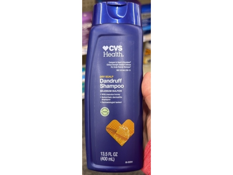 CVS Health Dry Scalp Dandruff Shampoo, Manuka Honey, 13.5 fl oz/400 mL