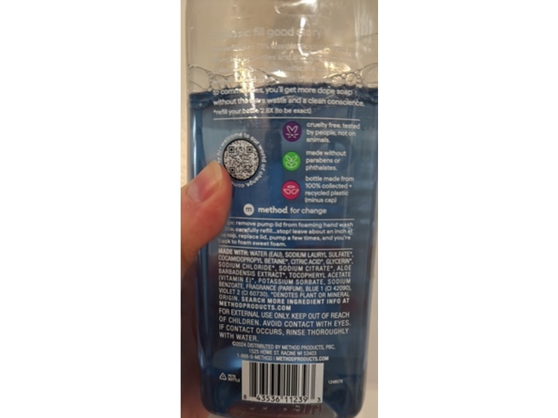 Method Foaming Hand Wash Refill, Sea Minerals, 28 fl oz/ 828 mL