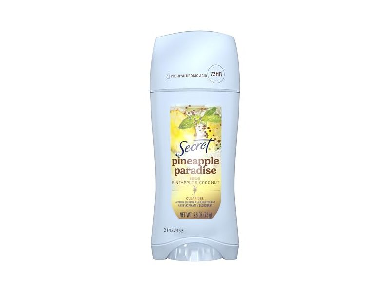 Secret Antiperspirant Deodorant, Pineapple Paradise, 2.6 oz/73 g
