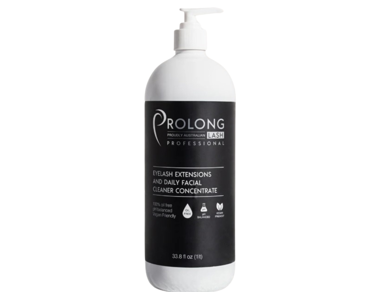 Prolong Lash Shampoo Eyelash Extensions & Daily Facial Cleaner, 33.8 fl oz/1 L