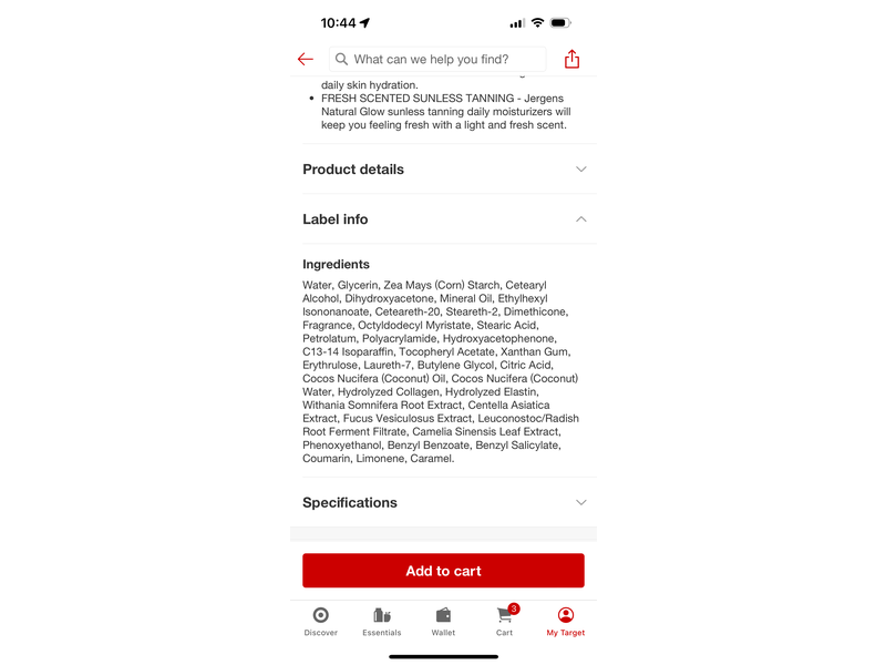 Jergens Natural Glow Firming Daily Moisturizer Self Tanner, Fair To Medium, 7.5 fl oz/221 mL