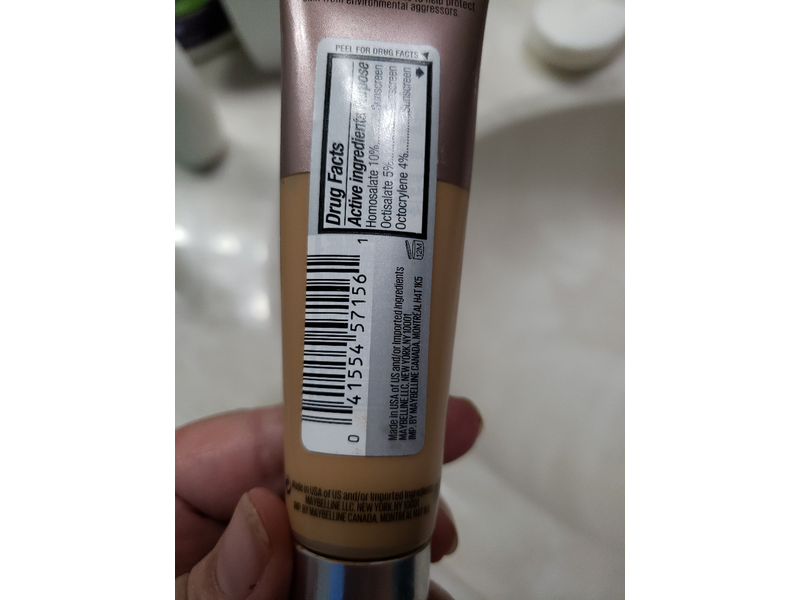 Maybelline New York Dream Urban Cover Full Coverage Protective Make-Up Foundation SPF 50, 128 Warm Nude, 1 fl oz/30 mL