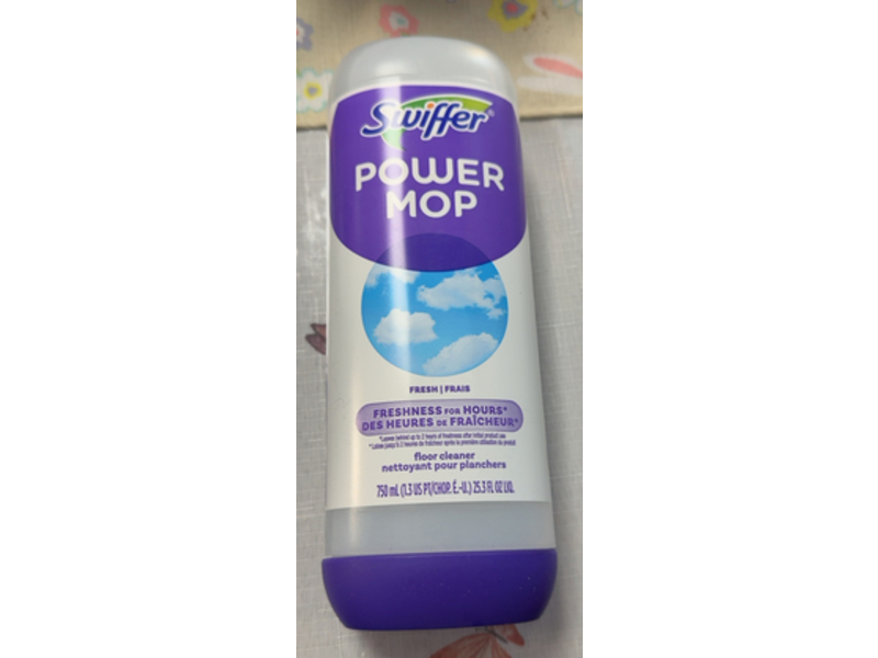 Swiffer Power Mop Floor Cleaner, Fresh Scent, 25.3 fl oz/750 mL