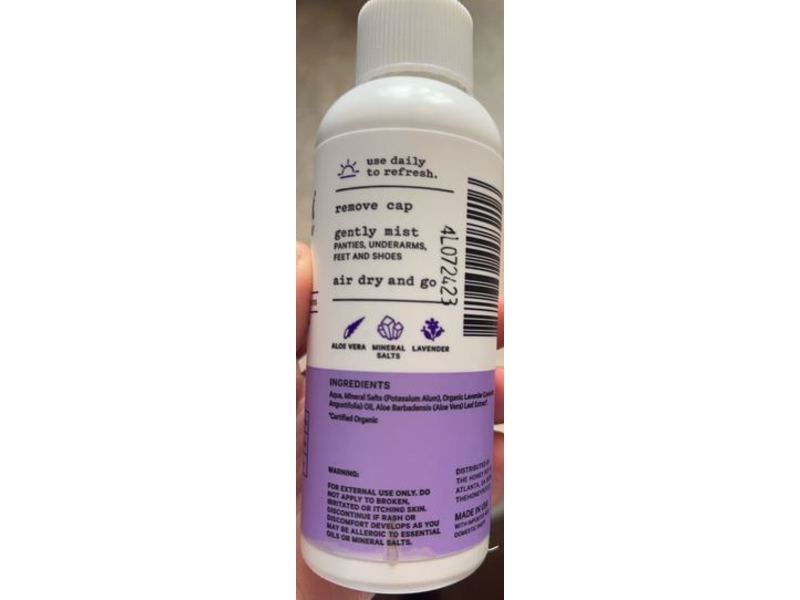 The Honey Pot Company Lavender Panty Spray, Calming, 4 fl oz/118 mL