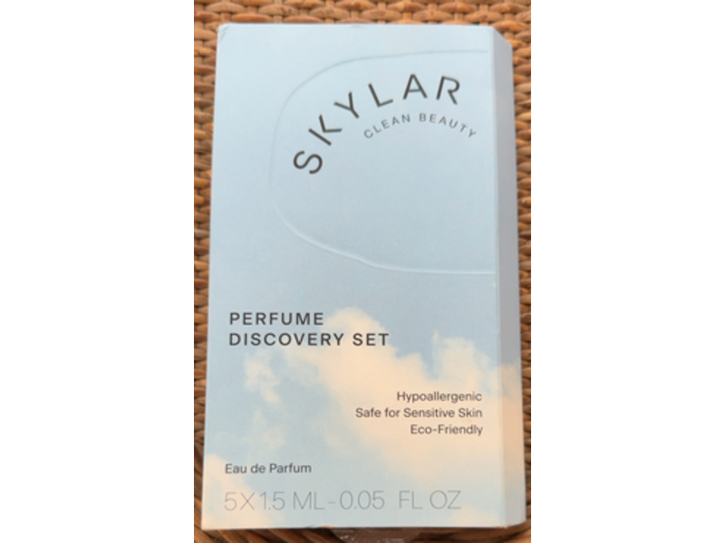 Skylar Eau De Parfum Discovery Set, Peach Fields + Vanilla Sky + Lime Sands + Salt Air + Coconut Cove, 0.05 fl oz/1.5 mL