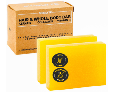 Skinlyte Hair & Whole Body Bar, 3.5 oz/100 g, 2 Count