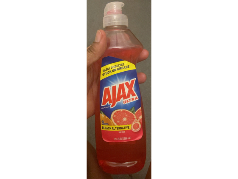 Ajax Ultra Bleach Alternative Dish Liquid, Grapfruit, 12.4 fl oz/366 mL