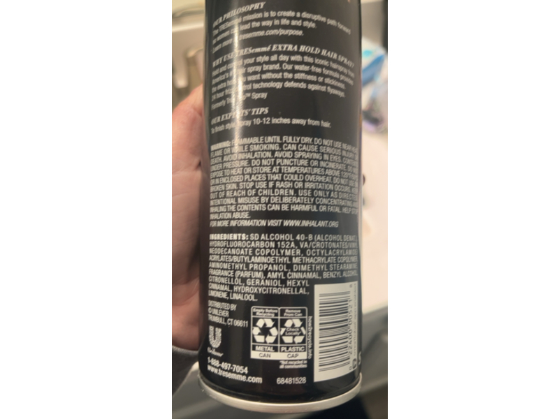 Tresemme Extra Hold Hairspray, #4, 11 oz/311 g