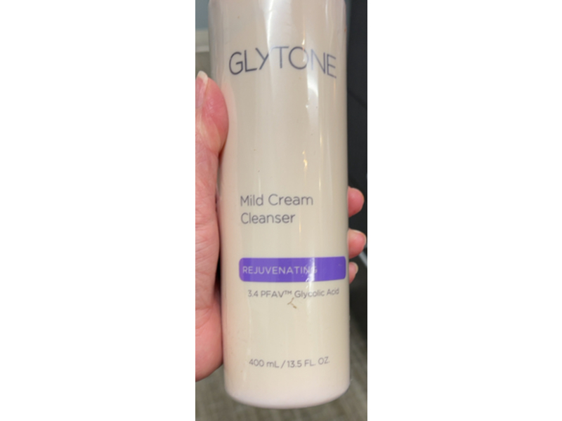 Glytone Rejuvenating Mild Cream Cleanser, Glycolic Acid, 13.5 fl oz/400 mL