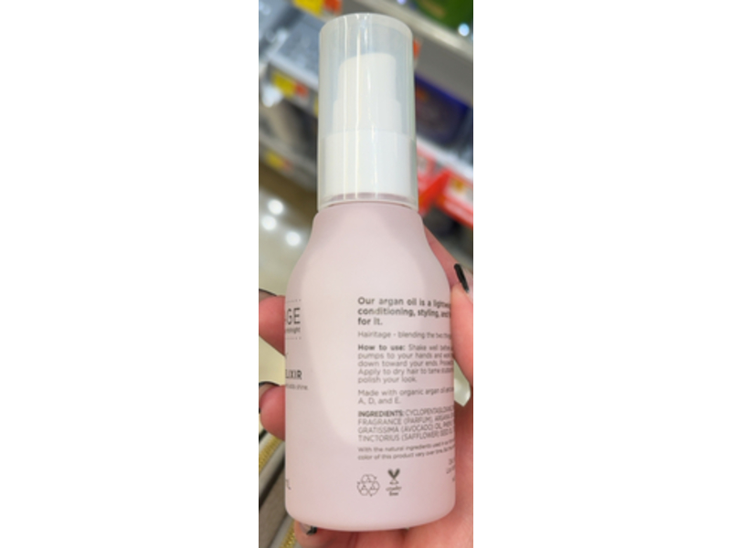 Hairitage By Mindy McKnight Smooth It Over, Argan Oil Elixir, 3.4 fl oz/100 mL