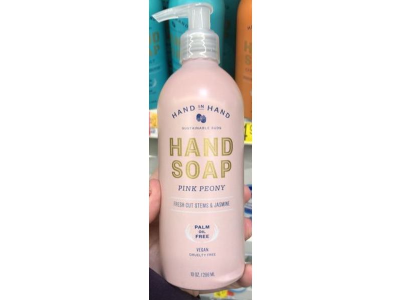 Hand In Hand Hand Soap, Pink Peony, 10 oz/296 mL