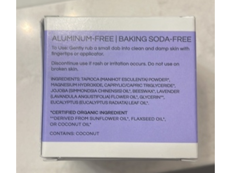 Little Seed Farm Deodorant Cream, Lavender, 0.24 oz/68 g