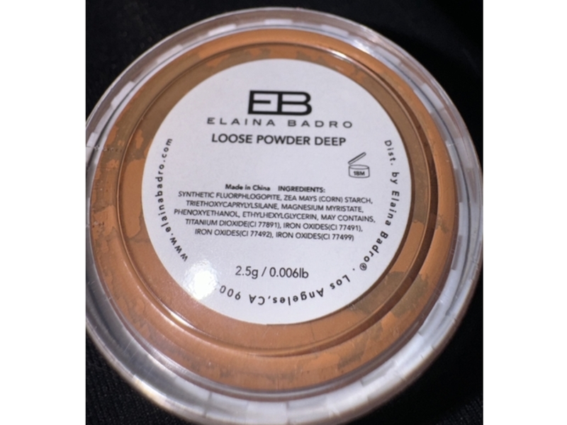 Elania Badro Loose Powder, Deep, 0.006 lb/2.5 g