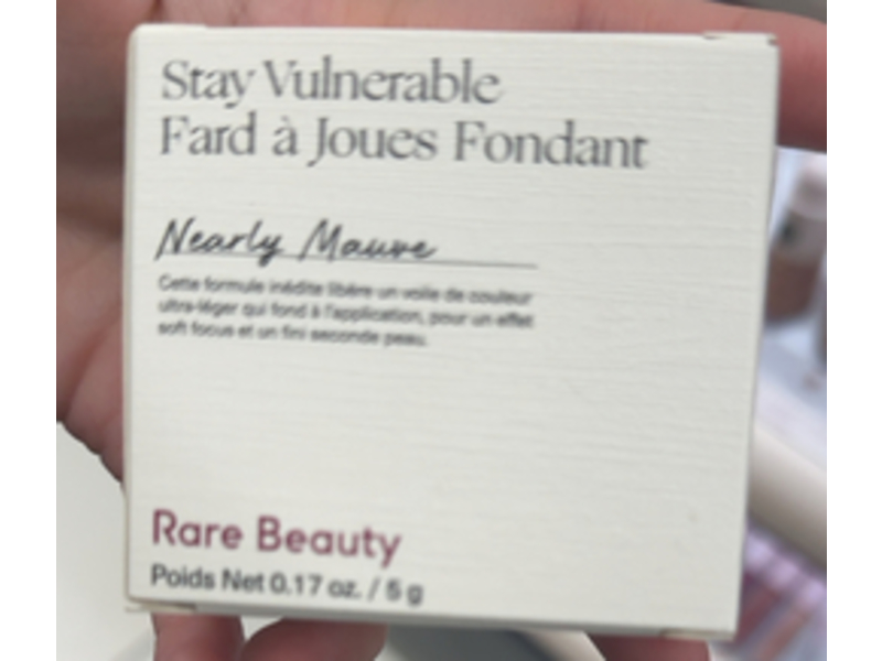 Rare Beauty Stay Vulnerable Melting Cream Blush, Nearly Mauve, 0.17 oz/5 g