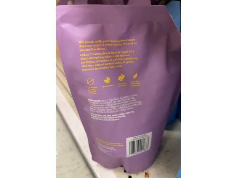 Up & Up Foaming Hand Wash Refill, 30 oz/887.2 mL