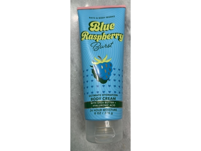 Bath & Body Works Ultimate Hydration Body Cream, Blue Raspberry Burst, 8 oz/226 g