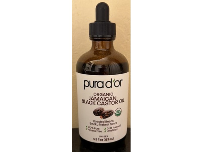 Pura D'or Organic Jamaican Black Castor Oil, 5.5 fl oz/163 mL