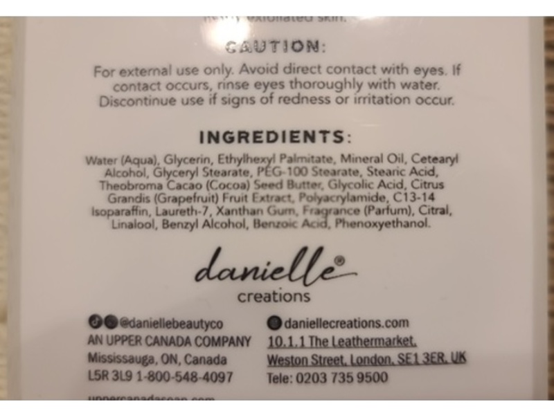 Dani Beauty Glycolic Body Lotion, Grapefruit, 16 fl oz/473 mL