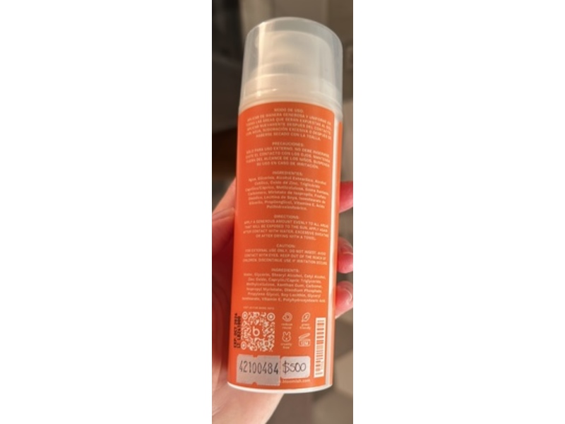 Bloomish Sun Ade Sunscreen, SPF 50, 5 oz/150 mL