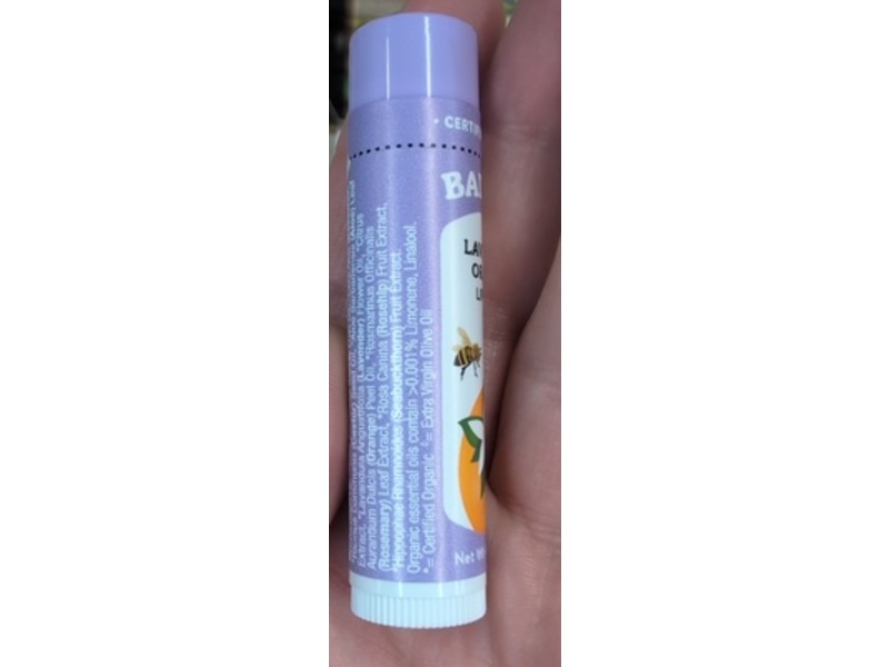 Badger Lip Balm, Lavender & Orange, 0.15 oz/4.2 g
