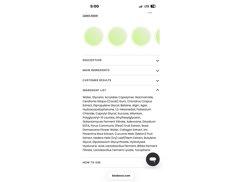 Biodance Bio Collagen Real Deep Face Sheet Mask, 1.19 oz/34 g, 4 Count