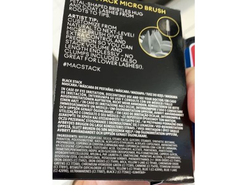 M.A.C Superstack Micro Brush Mascara, Infinite + Build Volume + Length, 0.41 fl oz/12 mL