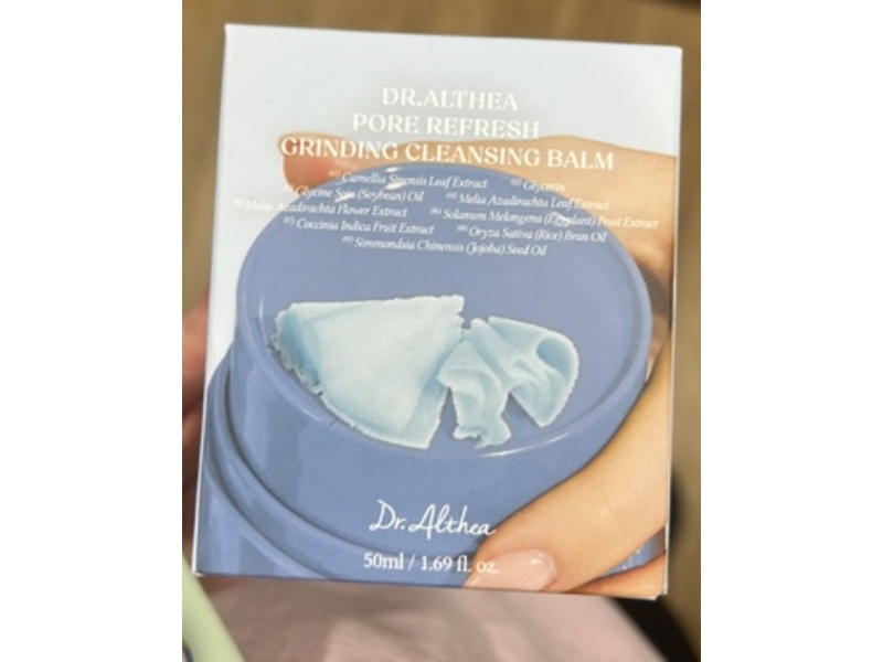 Dr.Althea Pore Refresh Grinding Cleansing Balm, 1.69 fl oz/50 mL