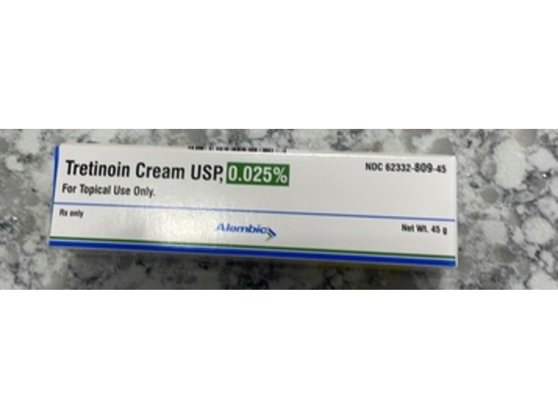 Tretinoin Cream USP 0.025%, 45 g, Alembic (RX)