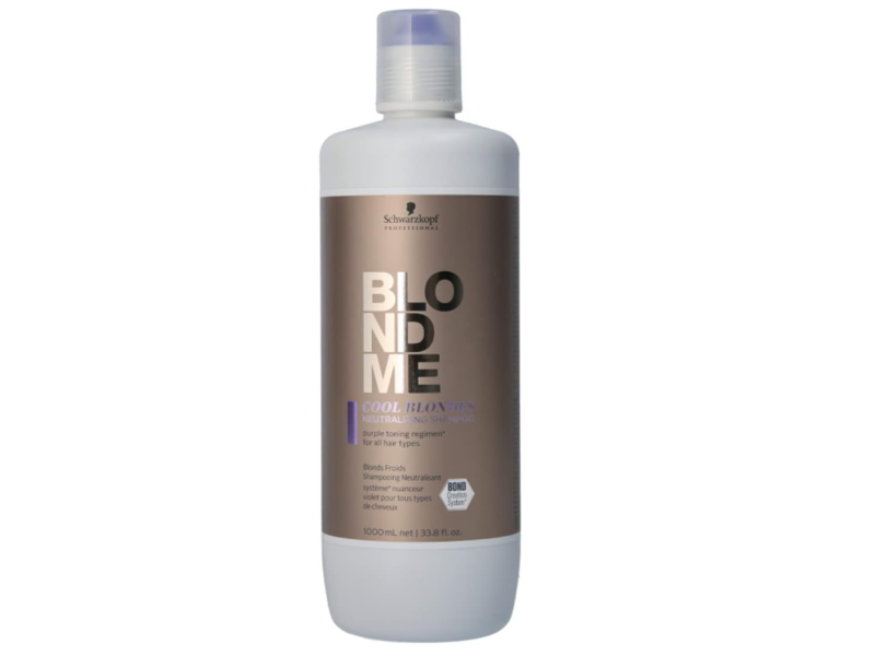 Schwarzkopf Professional BlondMe Neutralizing Shampoo, Cool Blondes, 33.8 fl oz/1000 mL