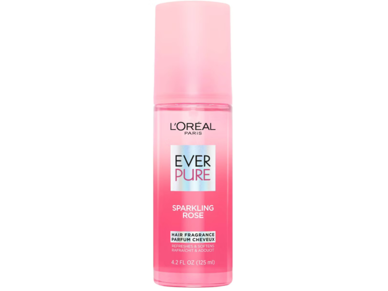 L'Oreal Paris Ever Pure Hair Fragrance, Sparkling Rose, 4.2 fl oz/125 mL