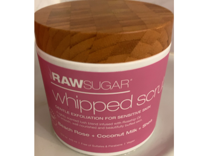 Raw Sugar Whipped Scrub, Beach Rose,15 fl oz