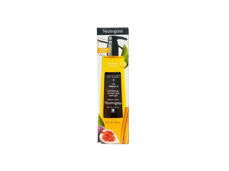 Neutrogena Refreshing Shower & Bath Gel, Rainbath + Vitamin E, Original Scent, 40 fl oz/1182 mL