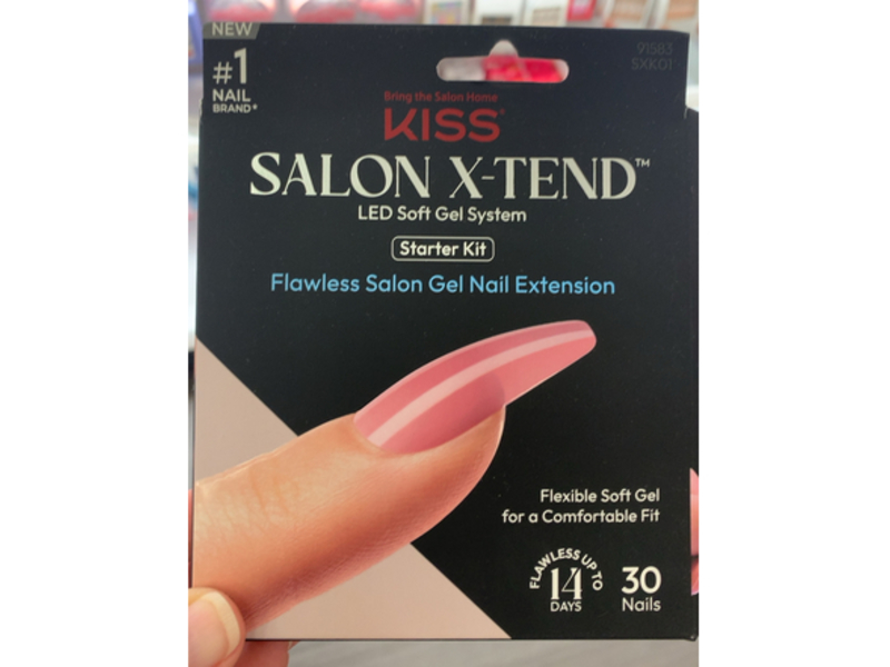Kiss Salon X-tend Flawless Gel Nail Extension, 30 Count