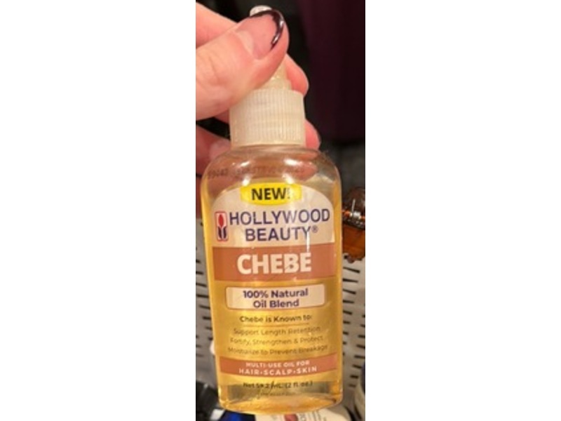Hollywood Beauty Chebe 100% Natural Oil For Hair, Scalp & Skin, 2 fl oz/59.2 mL