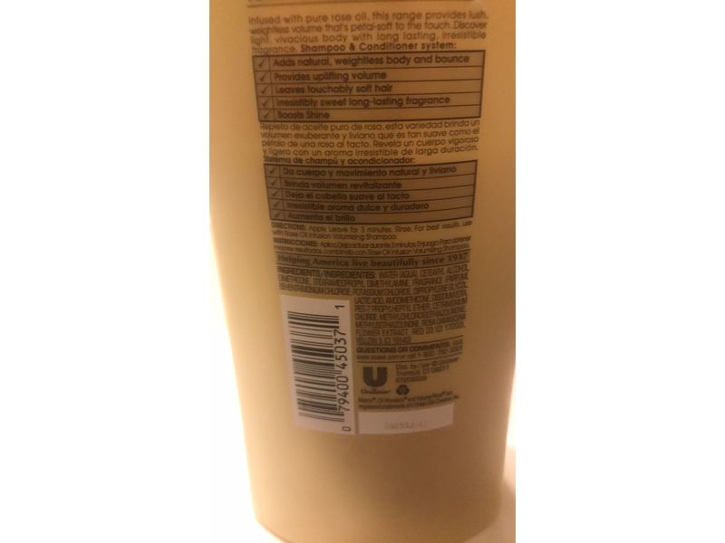 Suave Professionals Volumizing Conditioner, Rose Oil Infusion, 28 fl oz/828 mL