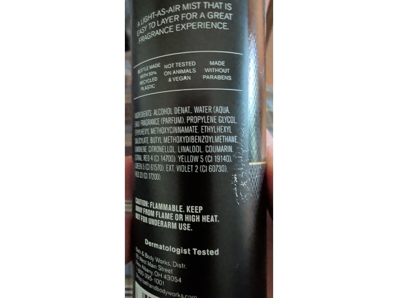 Bath & Body Works Men's Collection Cologne Mist, Mahogany Teakwood, 5 fl oz/147 mL