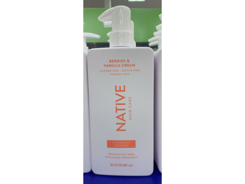 Native Volumizing Shampoo, Berries & Vanilla Cream, 16.5 fl oz (487 mL)