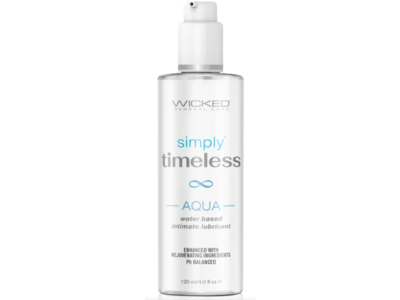 Wicked Sensual Care Simply Timeless Aqua Intimate Lubricant, 4.0 fl oz/120 mL