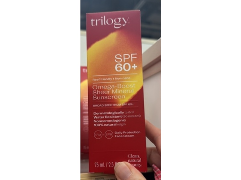 Triology Omega-Boost Sheer Mineral Sunscreen, SPF 60+, 2.5 fl oz/75 mL