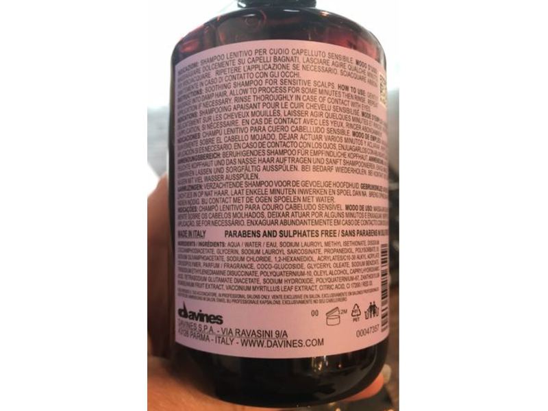 Davines Naturaltech Calming Shampoo, 8.45 fl oz/250 mL