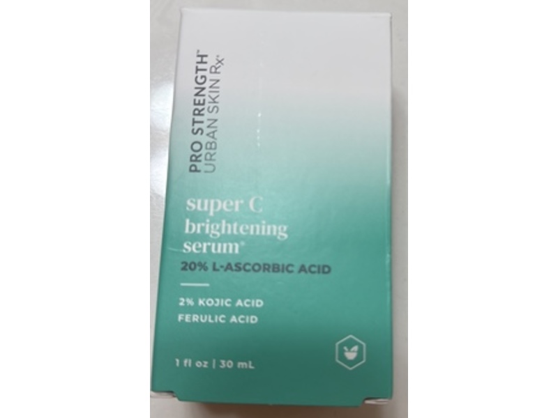 Urban Skin Rx Pro Strength Super C Brightening Serum, 20% L-Ascorbic Acid, 1 fl oz/30 mL